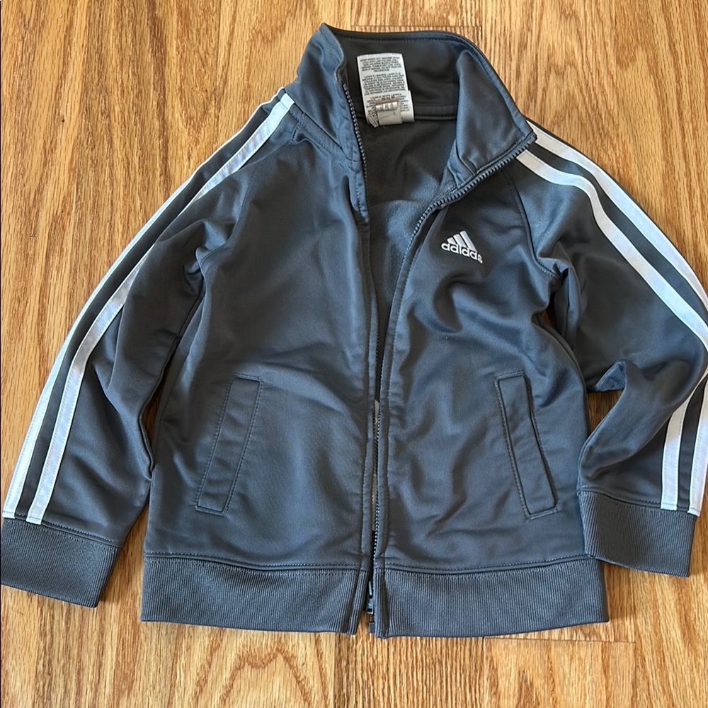 Adidas Gray Jacket with White Details